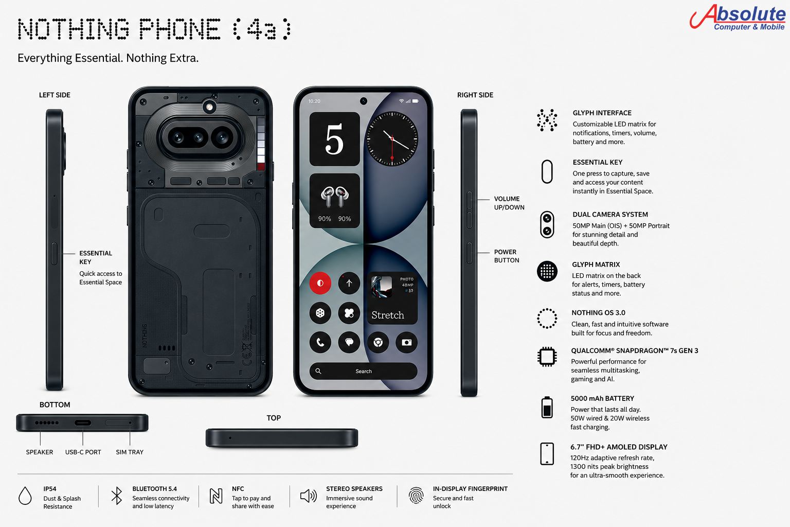 Nothing Phone (4a) | (8GB RAM + 128GB Storage)