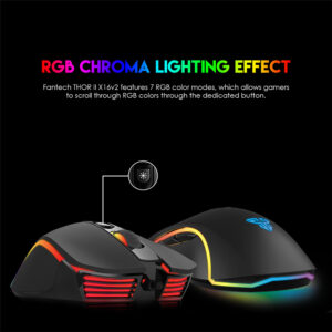 Fantech Thor II X16 V2 – Wired RGB Gaming Mouse (12,800 DPI)