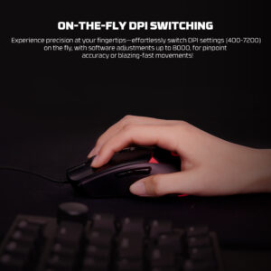 Fantech Crypto II VX7V2 – Wired RGB Gaming Mouse (8000 DPI)