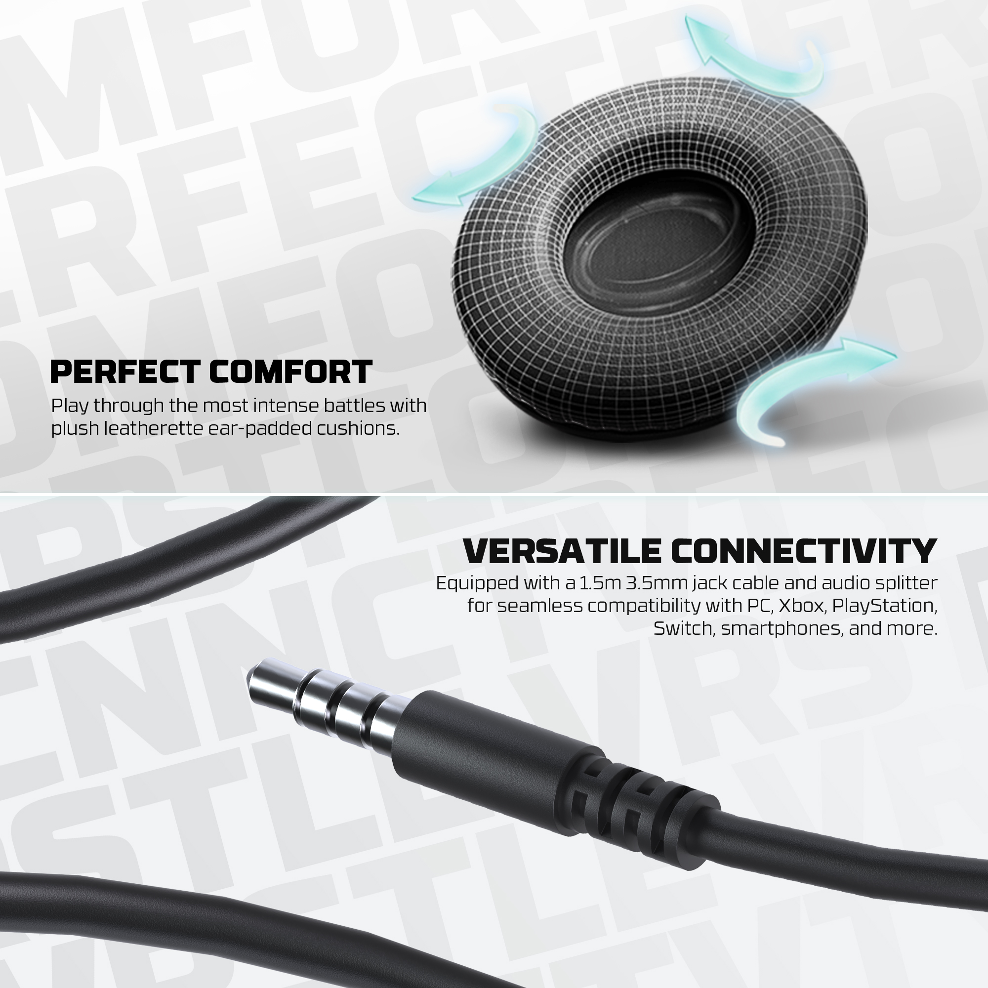 Fantech Tone II HQ56 – Lightweight Wired Gaming Headset (3.5mm TRRS)