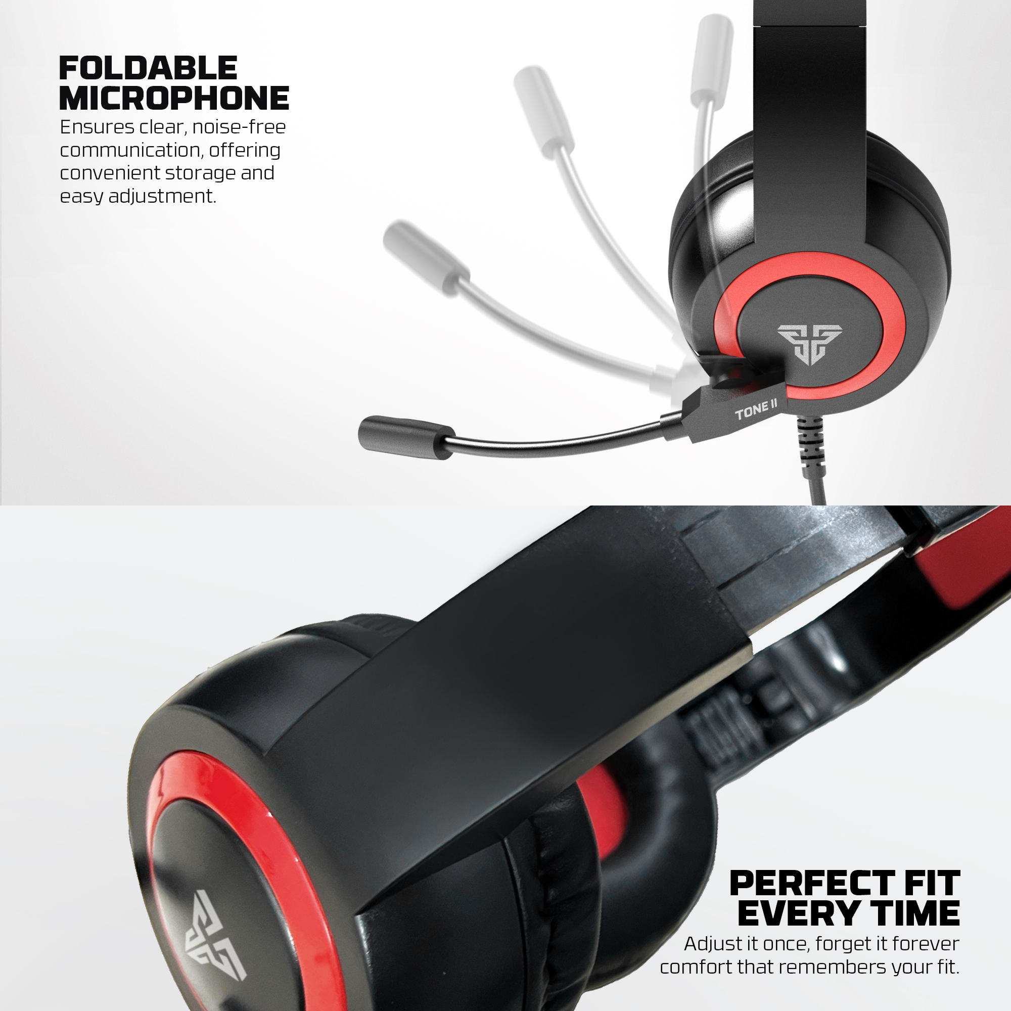 Fantech Tone II HQ56 – Lightweight Wired Gaming Headset (3.5mm TRRS)