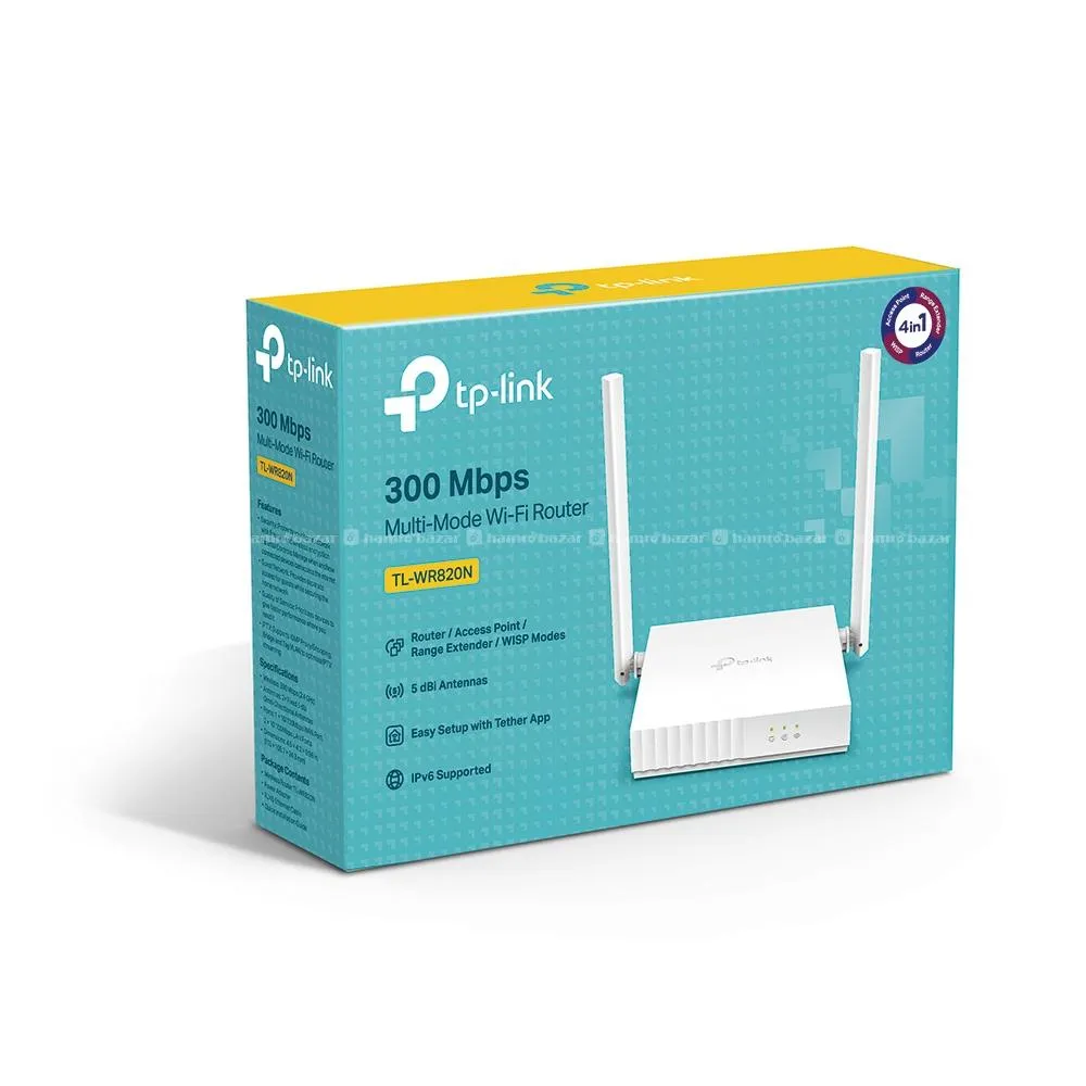 TP-Link TL-WR820N – 300Mbps Wi-Fi Router (4-in-1 Multi-Mode)