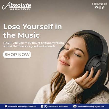 Havit Life 02H – Wireless Headphones (BT 5.4, 50hr Battery)