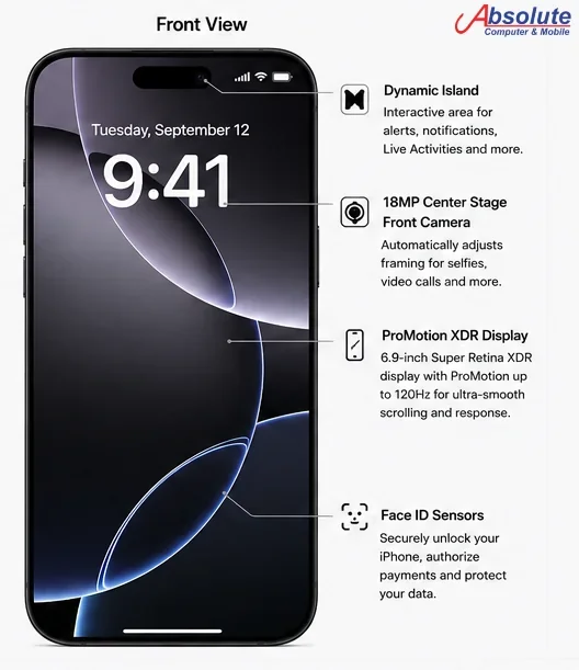 iPhone 17 Pro Max (1TB) - Dark Blue