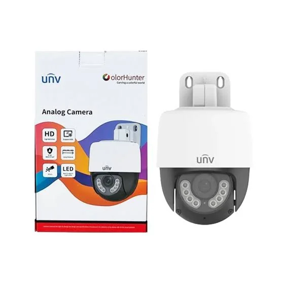 Uniview UAC-P112-AF40-W – 2MP ColorHunter HD Fixed PT Analog Pan-Tilt CCTV Camera with Mic (30M White Light)