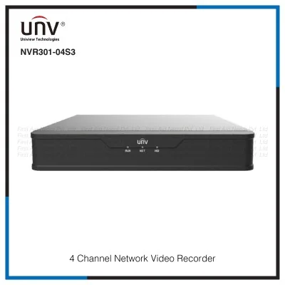 XVR301-04G3 — 1 Hard Disk 4-Channel Hybrid Network Video Recorder (4MP IP, H.265, ONVIF)