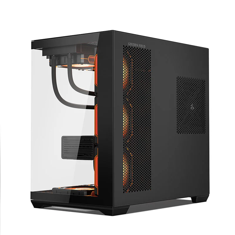 Golden Field GQ360 ATX Gaming Casing (Dual Tempered Glass, up to 10 Fans)
