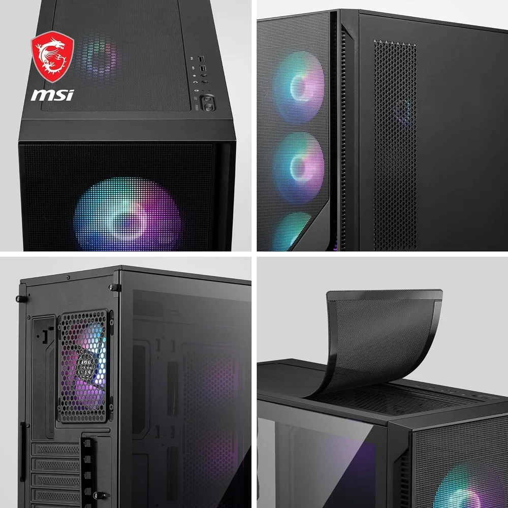 MSI MAG Forge 320R ATX Gaming Casing (4 ARGB Fans, up to 11 Fans)