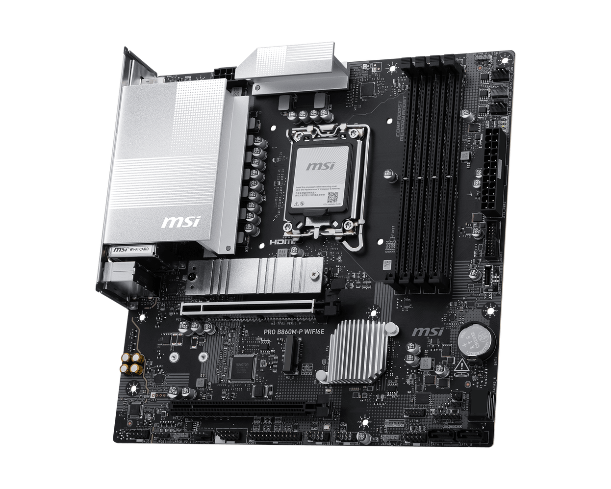 MSI PRO B860M-P WIFI6E Motherboard – Intel B860, DDR5, Wi-Fi 6E, 2.5G LAN