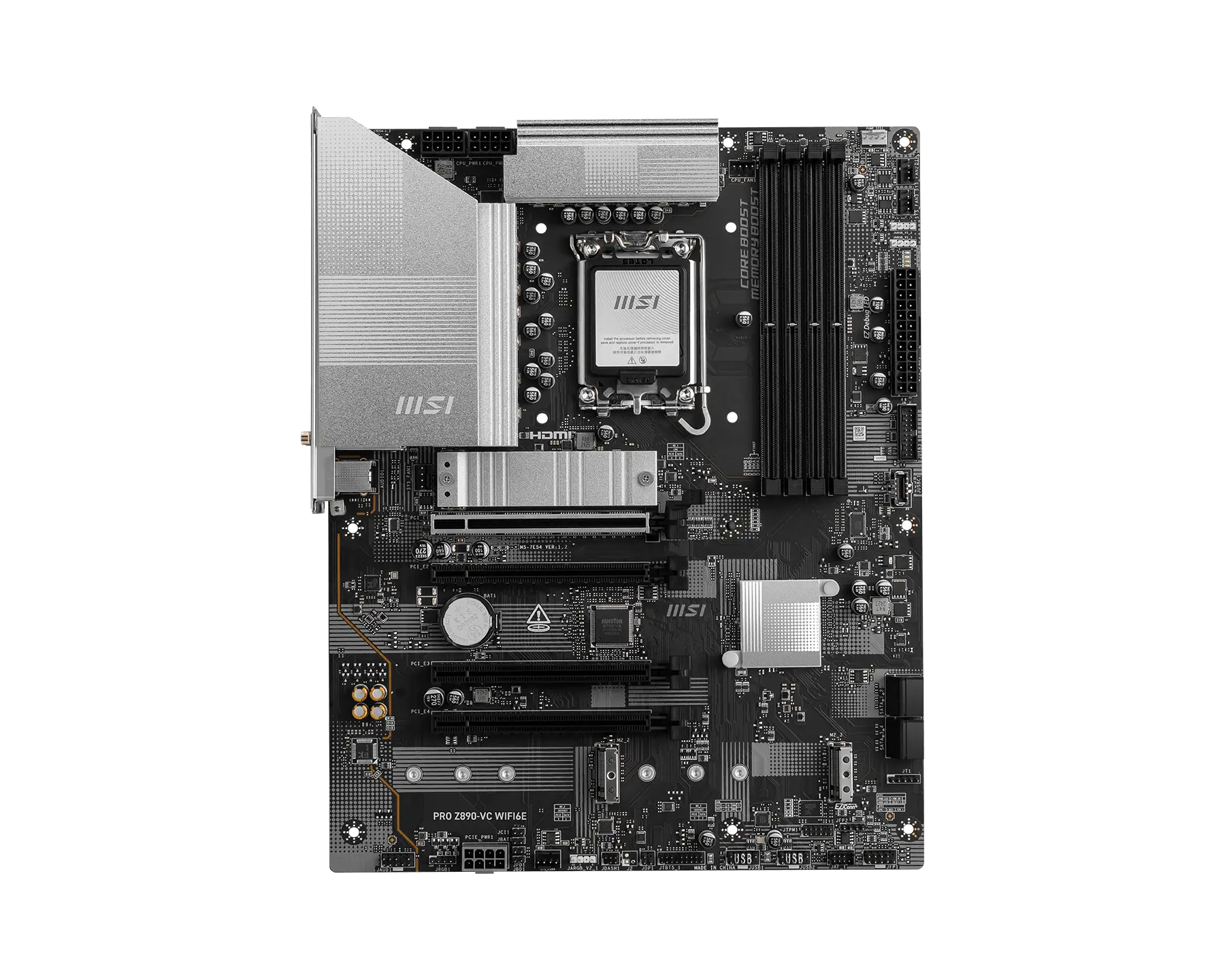 MSI PRO Z890-S WiFi 6E Motherboard – Intel Z890, DDR5, USB 20Gbps, 2.5G LAN