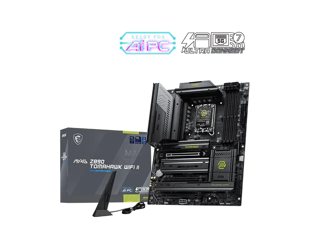 MSI MAG Z890 Tomahawk WiFi II Motherboard – Intel Z890, Wi-Fi 7, Thunderbolt 4, 5G LAN