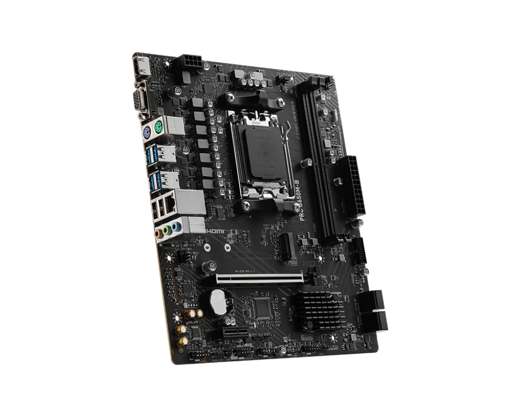 MSI PRO B650M-B Motherboard – AMD B650, AM5, DDR5, 2.5G LAN (mATX)
