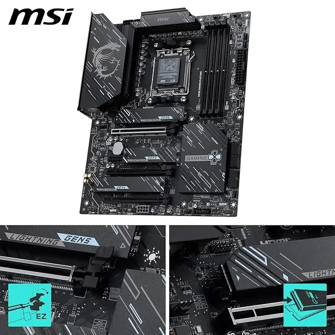 MSI X870E Gaming Plus WiFi Motherboard – AMD X870E, Wi-Fi 7, USB4, 5G LAN