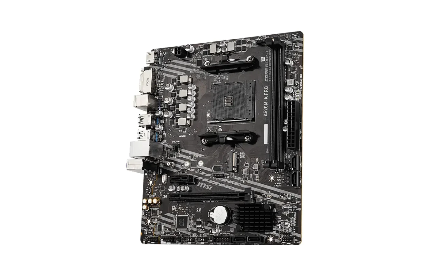 MSI A520M-A PRO Motherboard – AMD A520, AM4, DDR4, M.2 (mATX)