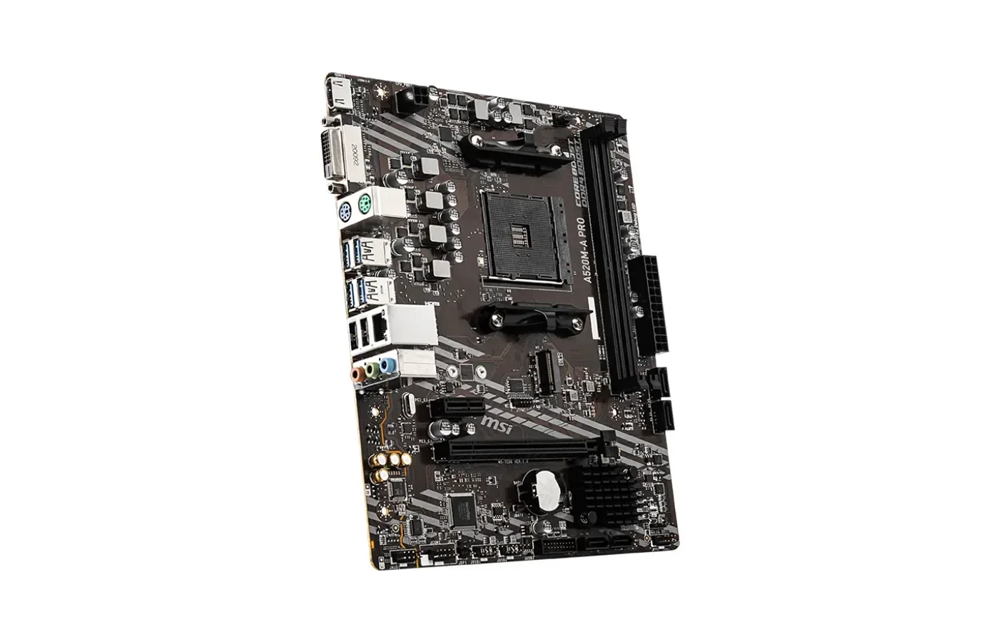MSI A520M-A PRO Motherboard – AMD A520, AM4, DDR4, M.2 (mATX)