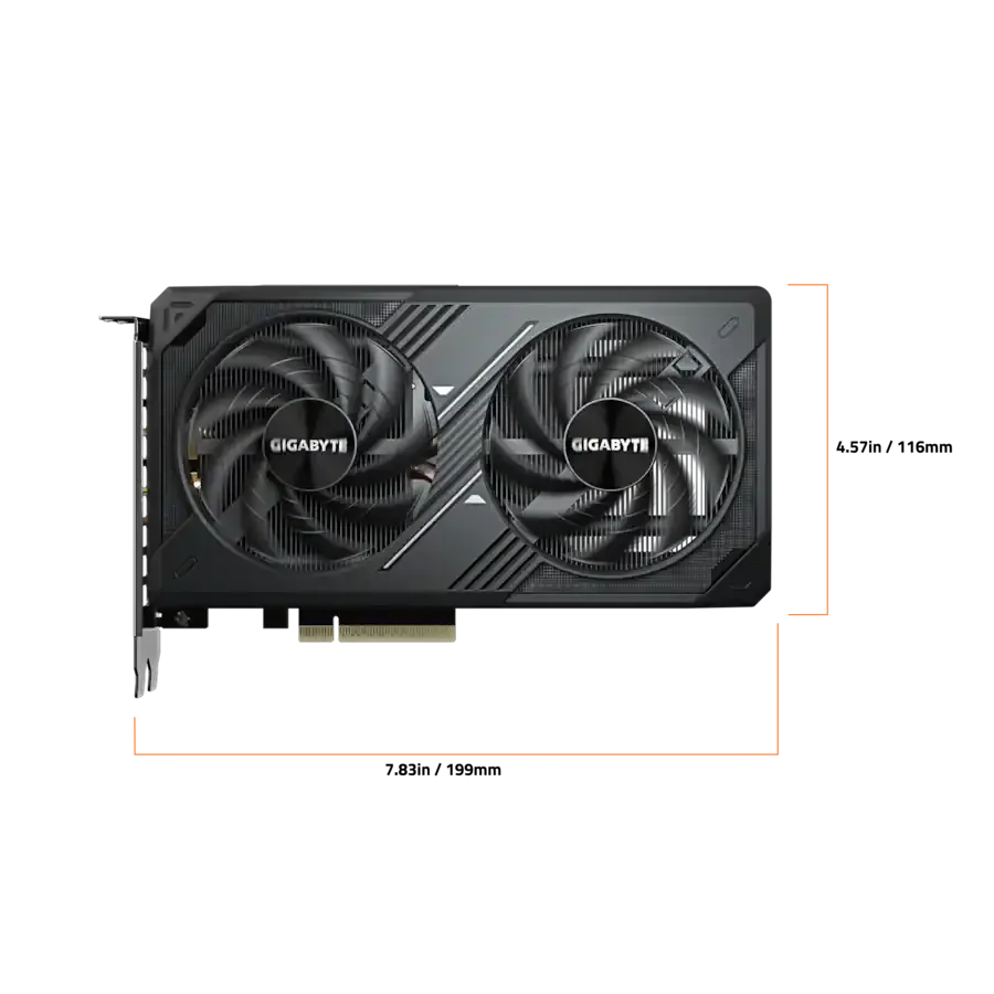 GIGABYTE GeForce RTX 5060 WINDFORCE MAX OC 8G Graphics Card – 8GB GDDR7, DLSS 4, Dual Fan