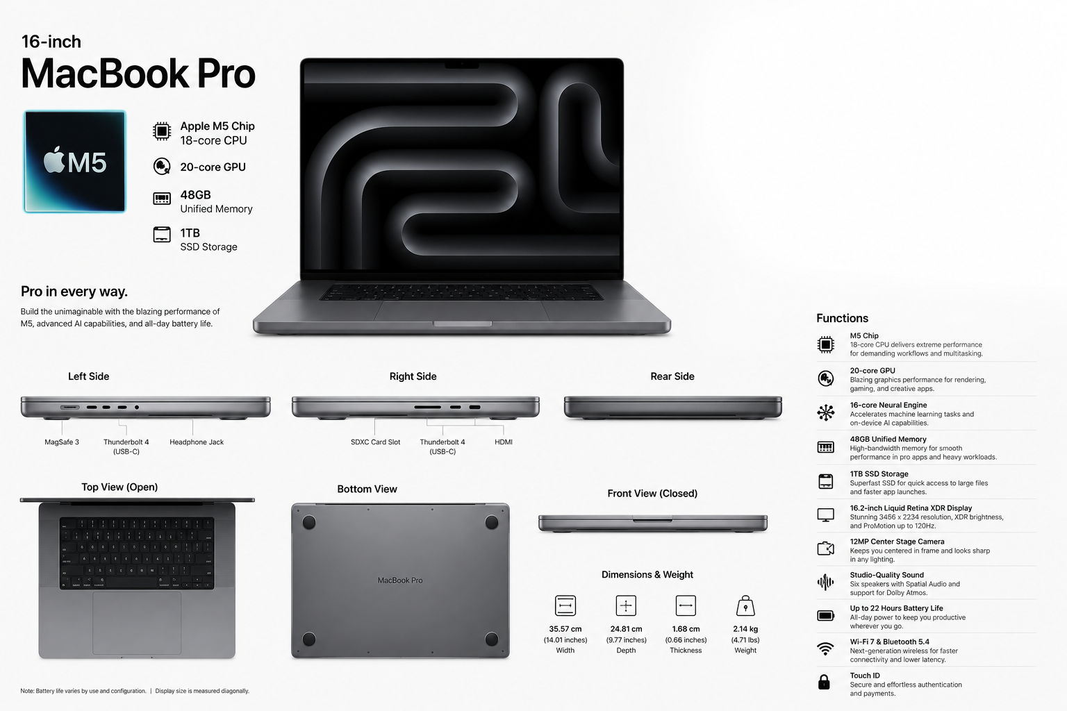 MacBook Pro M5 Chip 16"